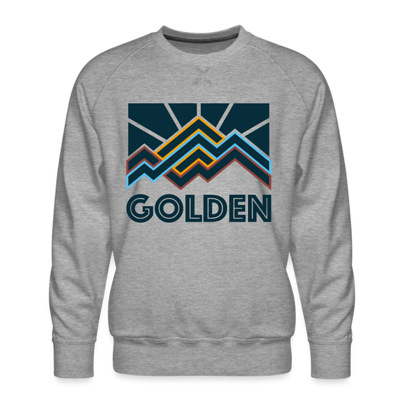 Premium Golden Sweatshirt - Men's Colorado Sweatshirt - heather grey