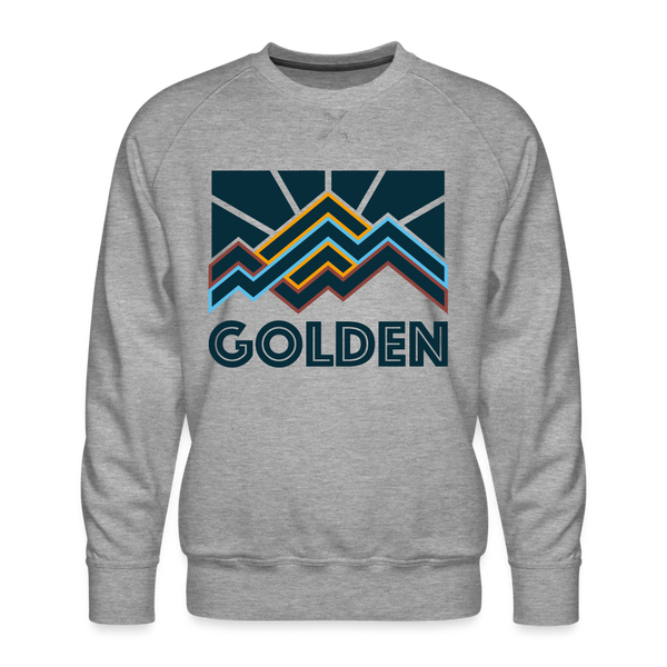 Premium Golden Sweatshirt - Men's Colorado Sweatshirt - heather grey