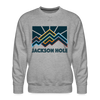 Premium Jackson Hole Sweatshirt - Men's Wyoming Sweatshirt - heather grey