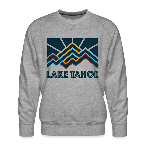 Premium Lake Tahoe Sweatshirt - Men's California Sweatshirt - heather grey