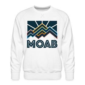 Premium Moab Sweatshirt - Men's Utah Sweatshirt - white