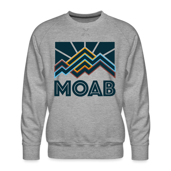 Premium Moab Sweatshirt - Men's Utah Sweatshirt - heather grey