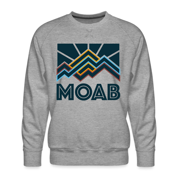 Premium Moab Sweatshirt - Men's Utah Sweatshirt - heather grey