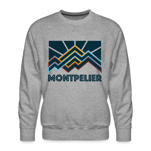 Premium Montpelier Sweatshirt - Men's Vermont Sweatshirt - heather grey