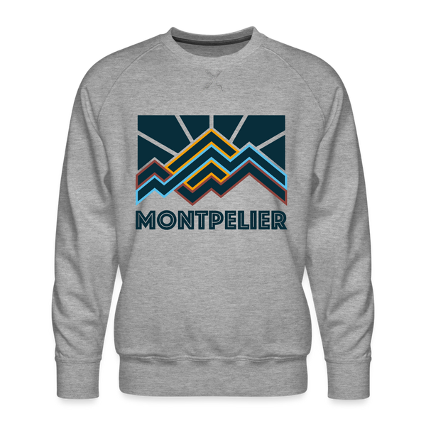 Premium Montpelier Sweatshirt - Men's Vermont Sweatshirt - heather grey
