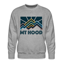 Premium Mt Hood Sweatshirt - Men's Oregon Sweatshirt - heather grey