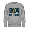 Premium Mt Hood Sweatshirt - Men's Oregon Sweatshirt - heather grey