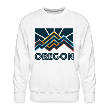 Premium Oregon Sweatshirt - Men's Sweatshirt - white