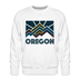 Premium Oregon Sweatshirt - Men's Sweatshirt - white