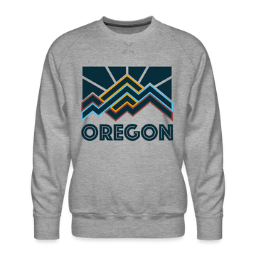 Premium Oregon Sweatshirt - Men's Sweatshirt - heather grey