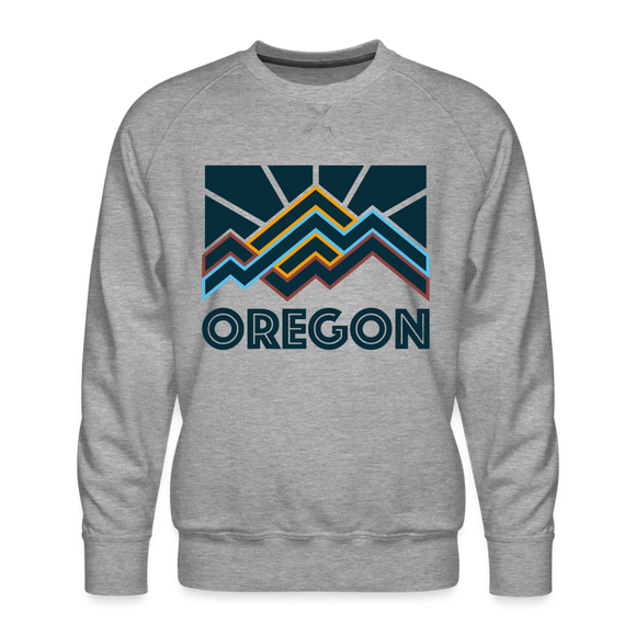 Premium Oregon Sweatshirt - Men's Sweatshirt - heather grey