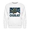 Premium Ouray Sweatshirt - Men's Colorado Sweatshirt - white
