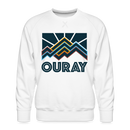 Premium Ouray Sweatshirt - Men's Colorado Sweatshirt - white