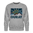 Premium Ouray Sweatshirt - Men's Colorado Sweatshirt - heather grey