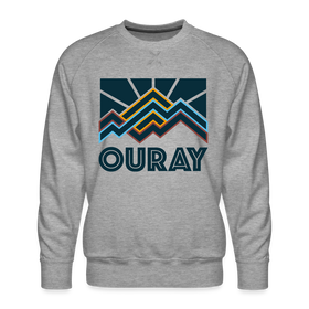 Premium Ouray Sweatshirt - Men's Colorado Sweatshirt - heather grey