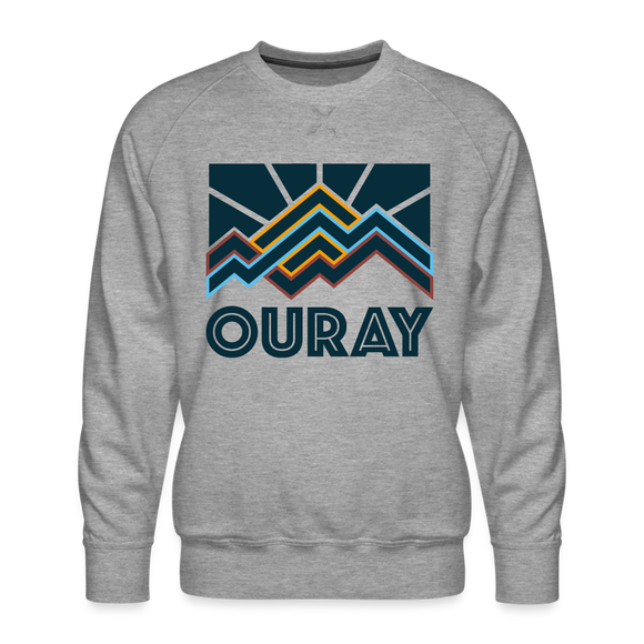 Premium Ouray Sweatshirt - Men's Colorado Sweatshirt - heather grey