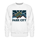 Premium Park City Sweatshirt - Men's Utah Sweatshirt - white