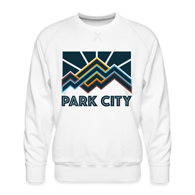 Premium Park City Sweatshirt - Men's Utah Sweatshirt - white