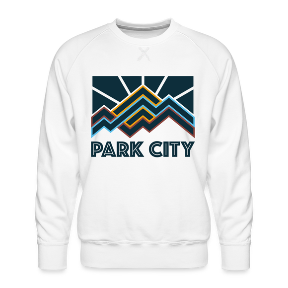Premium Park City Sweatshirt - Men's Utah Sweatshirt - white