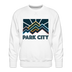Premium Park City Sweatshirt - Men's Utah Sweatshirt - white