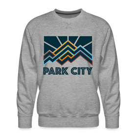 Premium Park City Sweatshirt - Men's Utah Sweatshirt - heather grey