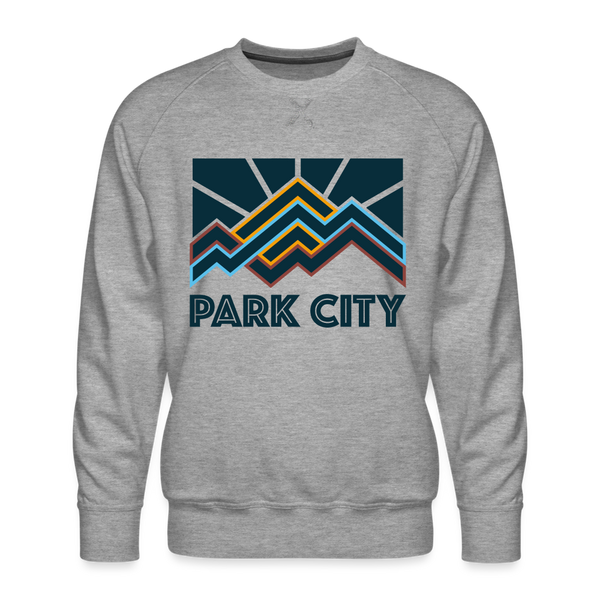 Premium Park City Sweatshirt - Men's Utah Sweatshirt - heather grey