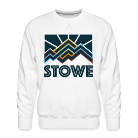 Premium Stowe Sweatshirt - Men's Vermont Sweatshirt - white