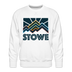Premium Stowe Sweatshirt - Men's Vermont Sweatshirt - white