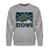 Premium Stowe Sweatshirt - Men's Vermont Sweatshirt - heather grey