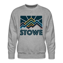 Premium Stowe Sweatshirt - Men's Vermont Sweatshirt - heather grey