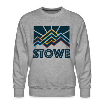 Premium Stowe Sweatshirt - Men's Vermont Sweatshirt - heather grey