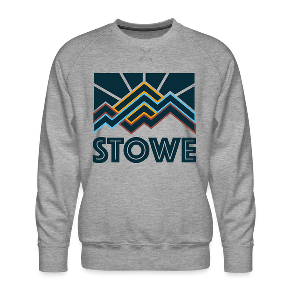 Premium Stowe Sweatshirt - Men's Vermont Sweatshirt - heather grey