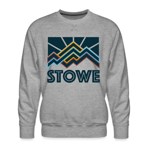 Premium Stowe Sweatshirt - Men's Vermont Sweatshirt - heather grey