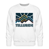 Premium Telluride Sweatshirt - Men's Colorado Sweatshirt - white