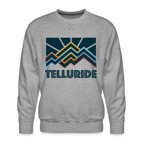 Premium Telluride Sweatshirt - Men's Colorado Sweatshirt - heather grey