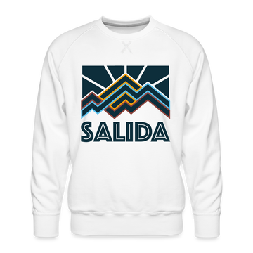 Premium Salida Sweatshirt - Men's Colorado Sweatshirt - white