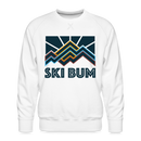 Premium Ski Bum Sweatshirt - Men's Sweatshirt - white