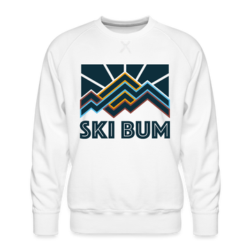 Premium Ski Bum Sweatshirt - Men's Sweatshirt - white