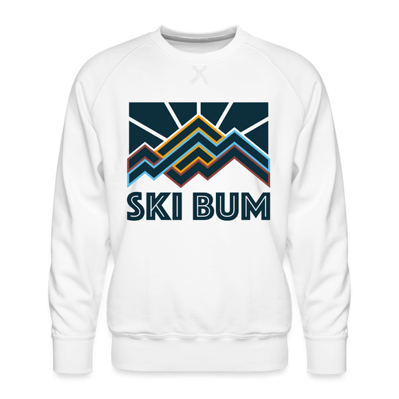 Premium Ski Bum Sweatshirt - Men's Sweatshirt - white
