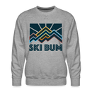 Premium Ski Bum Sweatshirt - Men's Sweatshirt - heather grey