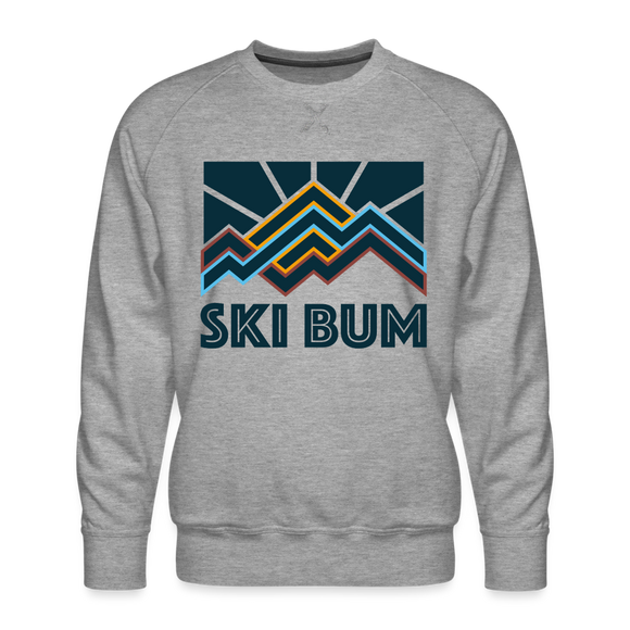 Premium Ski Bum Sweatshirt - Men's Sweatshirt - heather grey