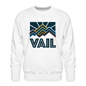 Premium Vail Sweatshirt - Men's Colorado Sweatshirt - white