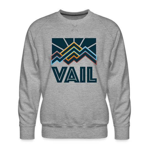 Premium Vail Sweatshirt - Men's Colorado Sweatshirt - heather grey