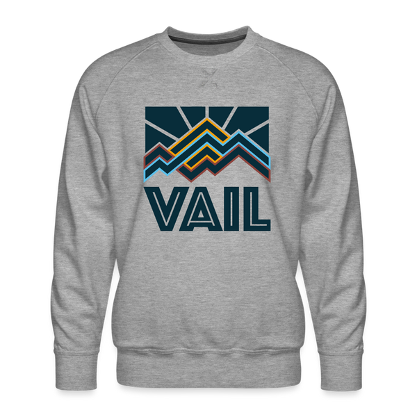 Premium Vail Sweatshirt - Men's Colorado Sweatshirt - heather grey