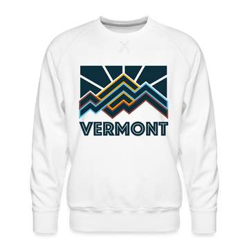 Premium Vermont Sweatshirt - Men's Sweatshirt - white