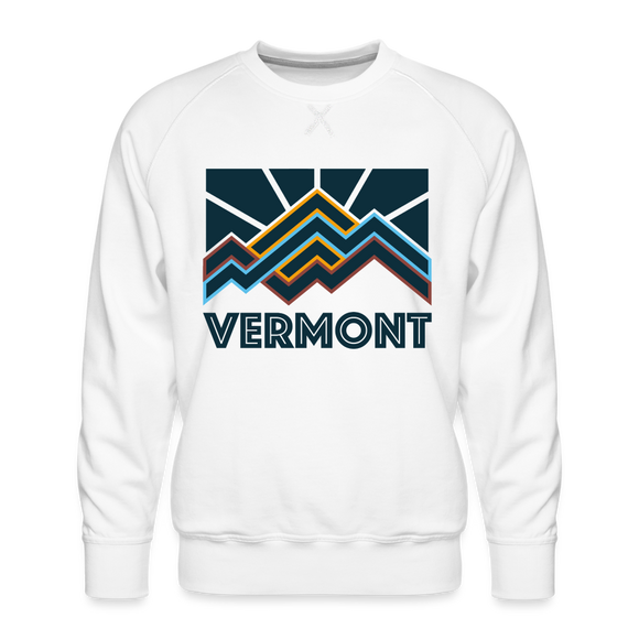 Premium Vermont Sweatshirt - Men's Sweatshirt - white