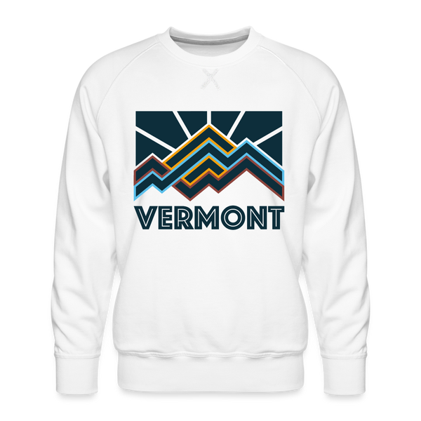 Premium Vermont Sweatshirt - Men's Sweatshirt - white