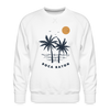 Premium Boca Raton Sweatshirt - Men's Florida Sweatshirt - white