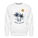Premium Boca Raton Sweatshirt - Men's Florida Sweatshirt - white