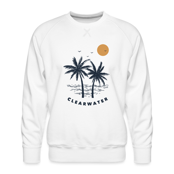 Premium Clearwater Sweatshirt - Men's Florida Sweatshirt - white